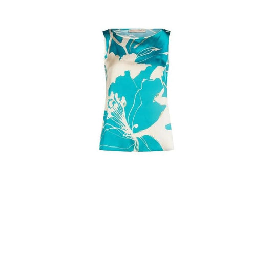 Rinascimento Türkisfarbene Polyester-Bluse