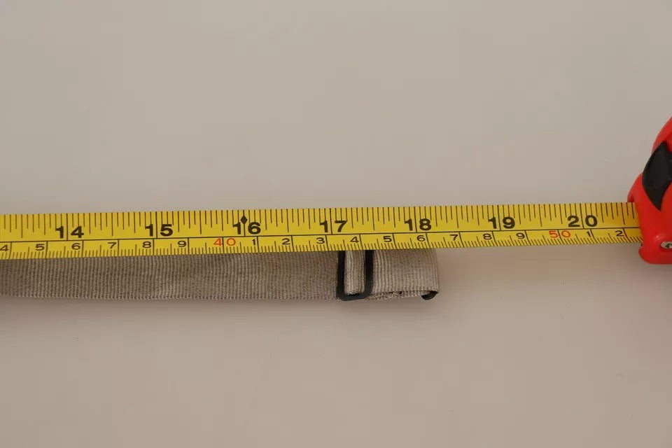 Dolce & Gabbana Silbergraue 100% Seide Verstellbare Halsfliege