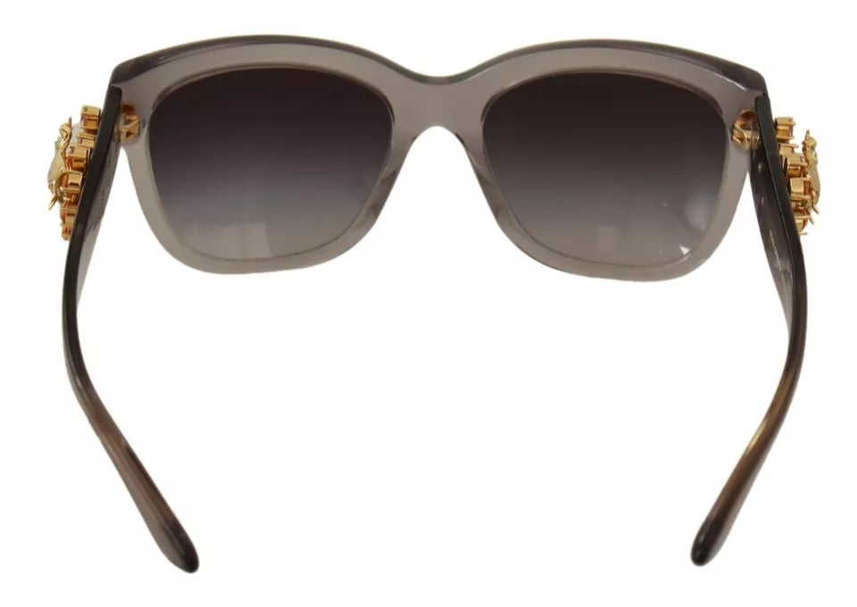 Dolce & Gabbana DG 4247-B-F Sonnenbrille aus Acetat mit verschönerten Kristallen