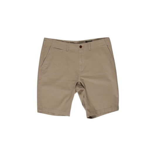 Superdry Beigefarbene Baumwoll-Bermudas