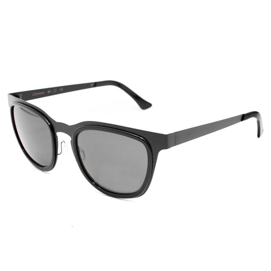 LGR Schwarze Edelstahl-Sonnenbrille