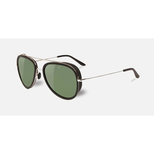 Vuarnet Schwarze Edelstahl-Sonnenbrille