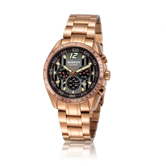 Bobroff Bronze-Edelstahl-Uhr