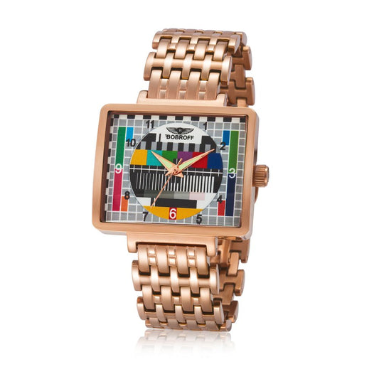 Bobroff Bronze-Edelstahl-Uhr