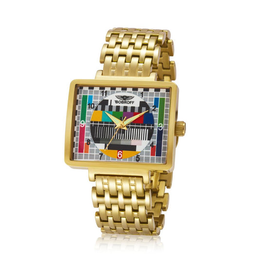 Bobroff Gold-Edelstahl-Uhr