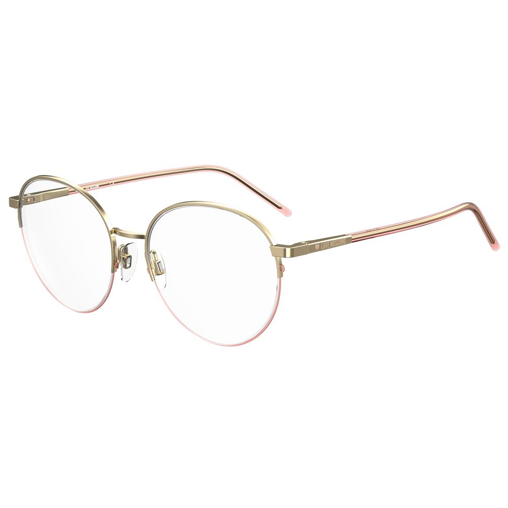 Love Moschino Roségoldene Metallbrille (Gestelle)