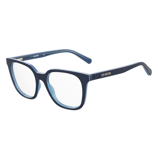 Love Moschino Blaue Acetat-Brillengestelle