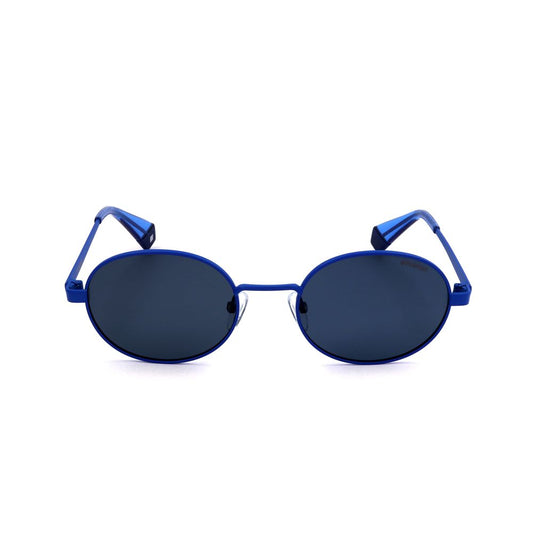 Polaroid Blaue Metall-Sonnenbrille