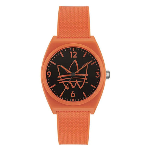 Adidas Orangefarbene Synthetikuhr