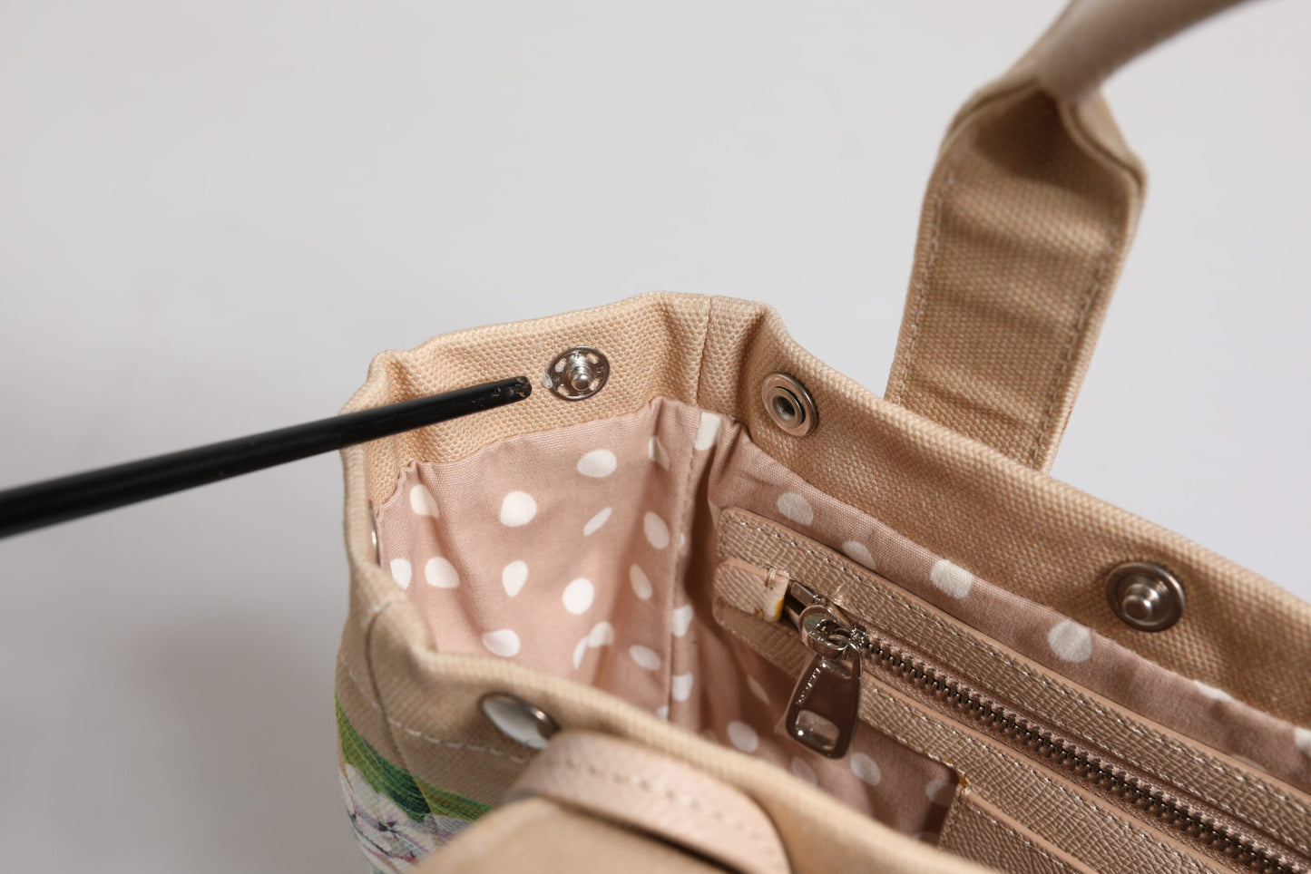 Dolce & Gabbana Multicolor Floral Canvas TANIA Top Handle Tote Borse Tasche