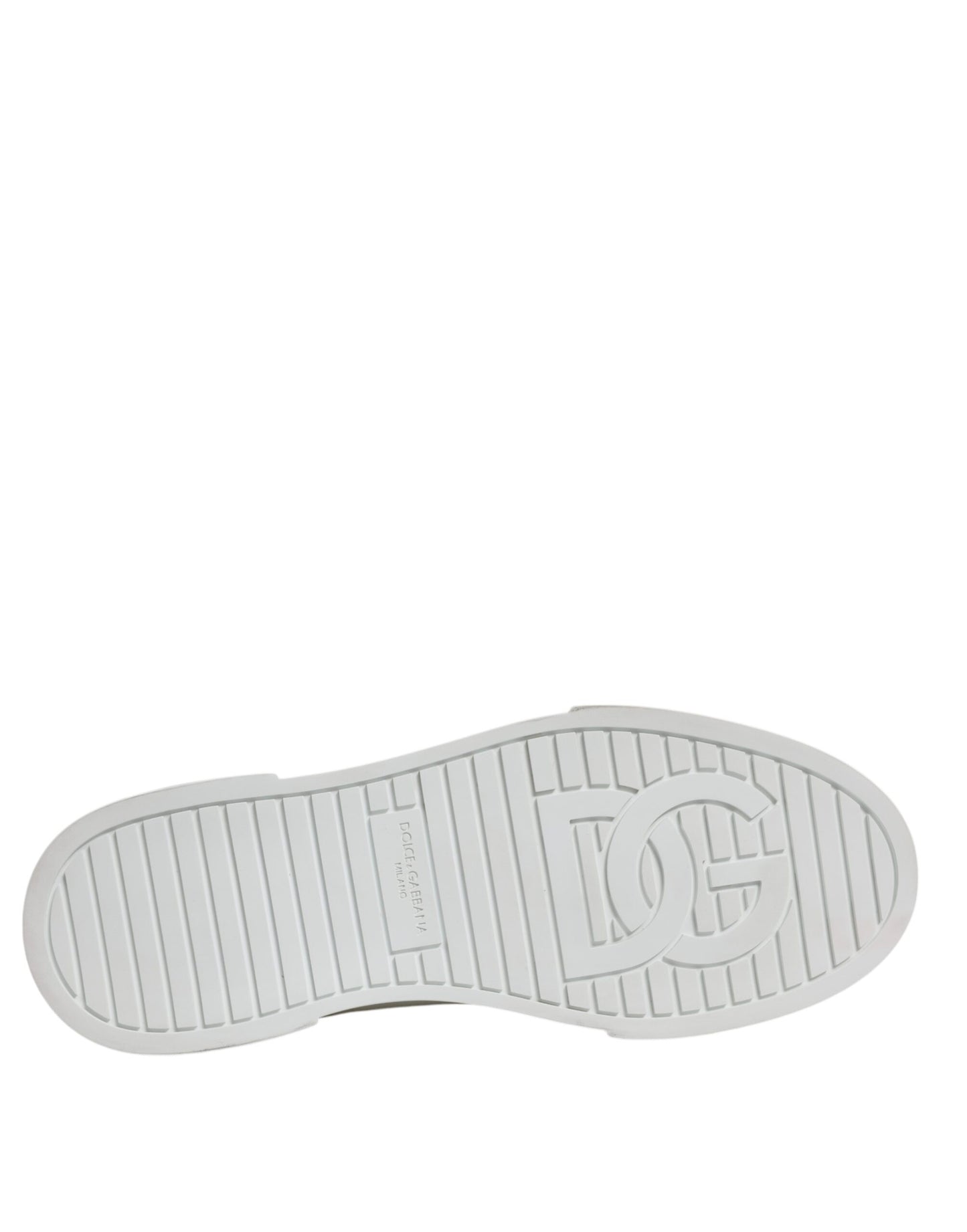 Dolce & Gabbana Weiß Schwarz Baumwolle High Top Turnschuhe Schuhe