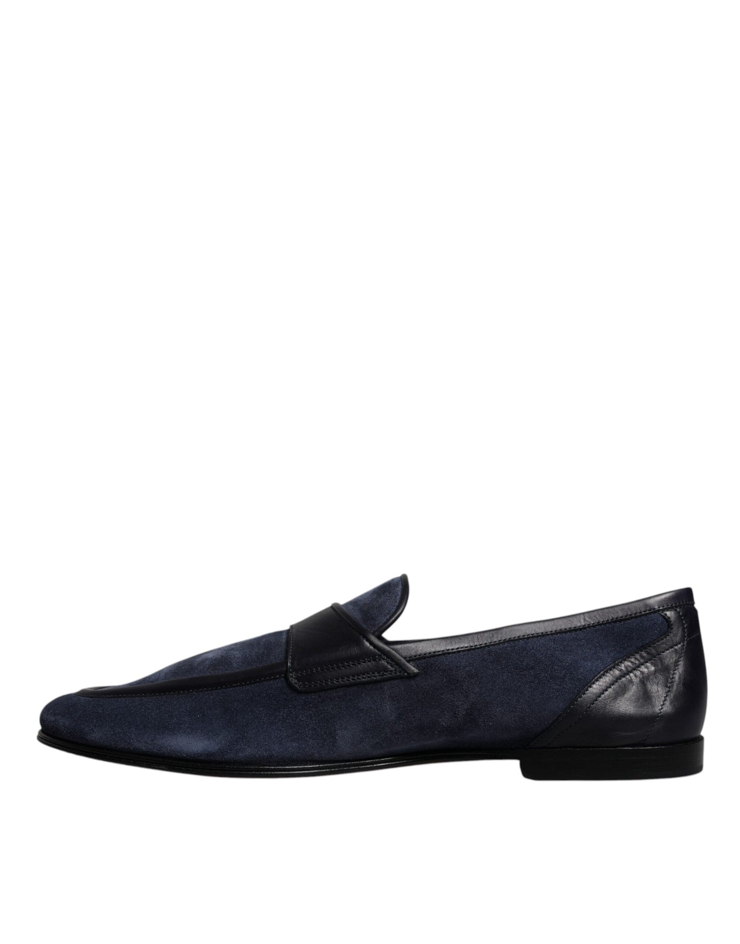 Dolce & Gabbana Blau Wildleder Schuhe Loafer Mokassin Schuhe