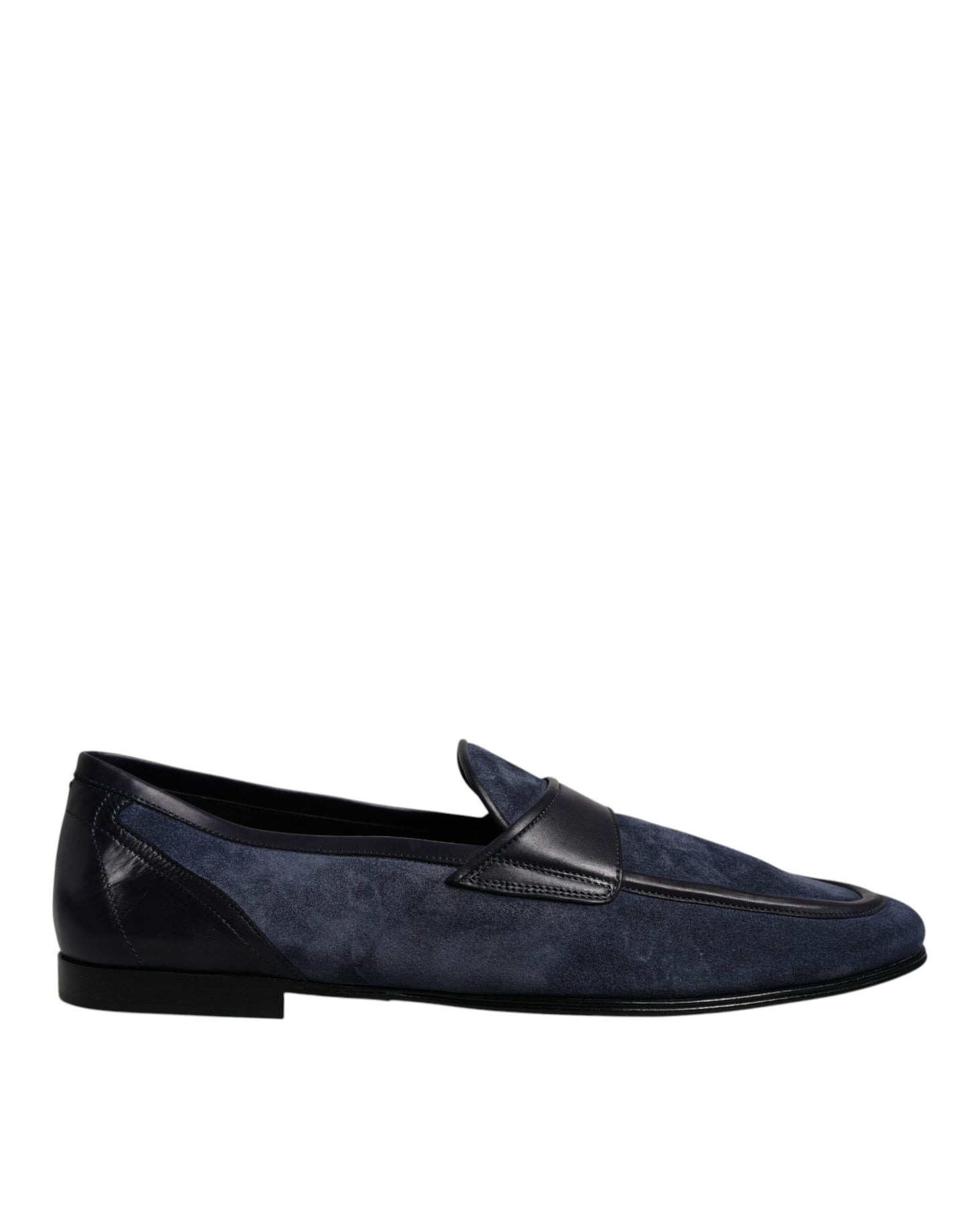 Dolce & Gabbana Blau Wildleder Schuhe Loafer Mokassin Schuhe