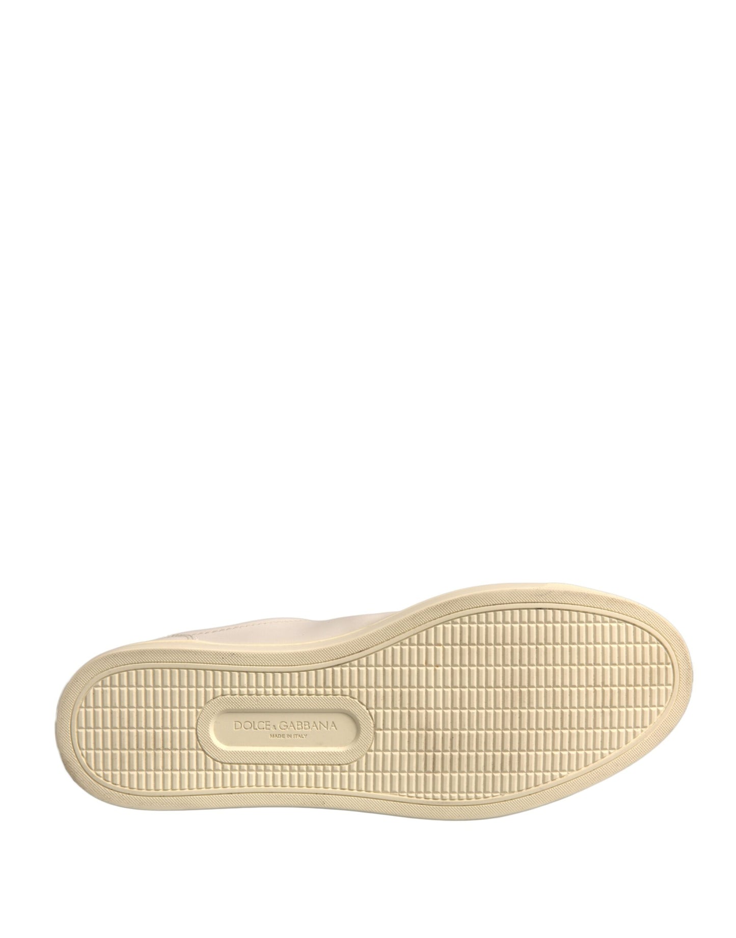 Dolce & Gabbana Weiß Leder Herz verschönert Turnschuhe Schuhe