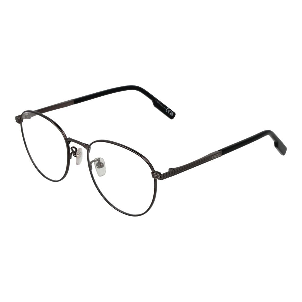 Ermenegildo Zegna Grau-Titan-Brille (Gestelle)