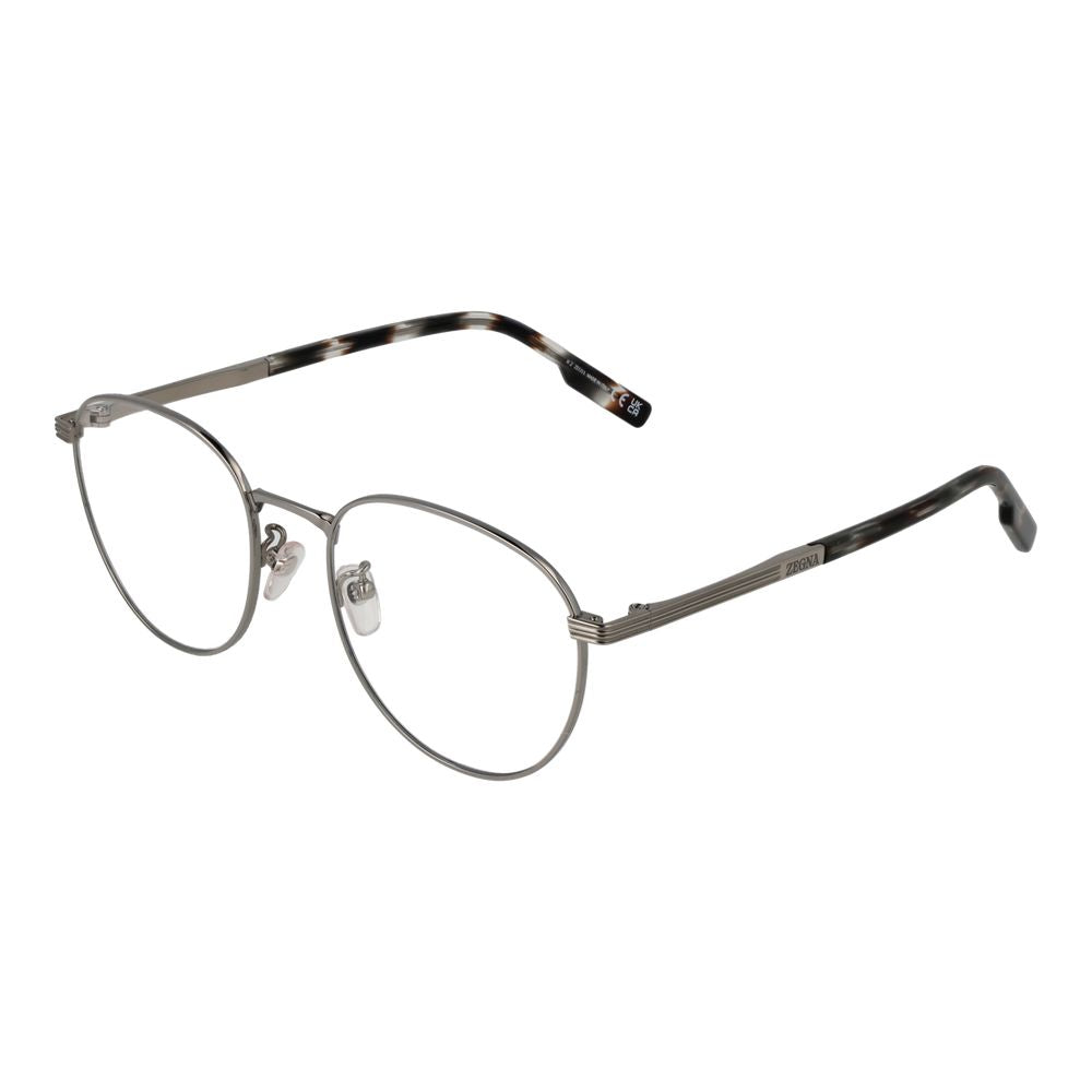 Ermenegildo Zegna Grau-Titan-Brille (Gestelle)