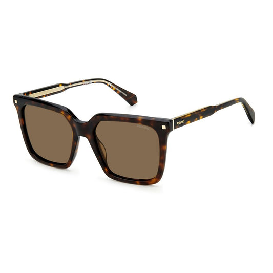 Polaroid Braune Acetat-Sonnenbrille