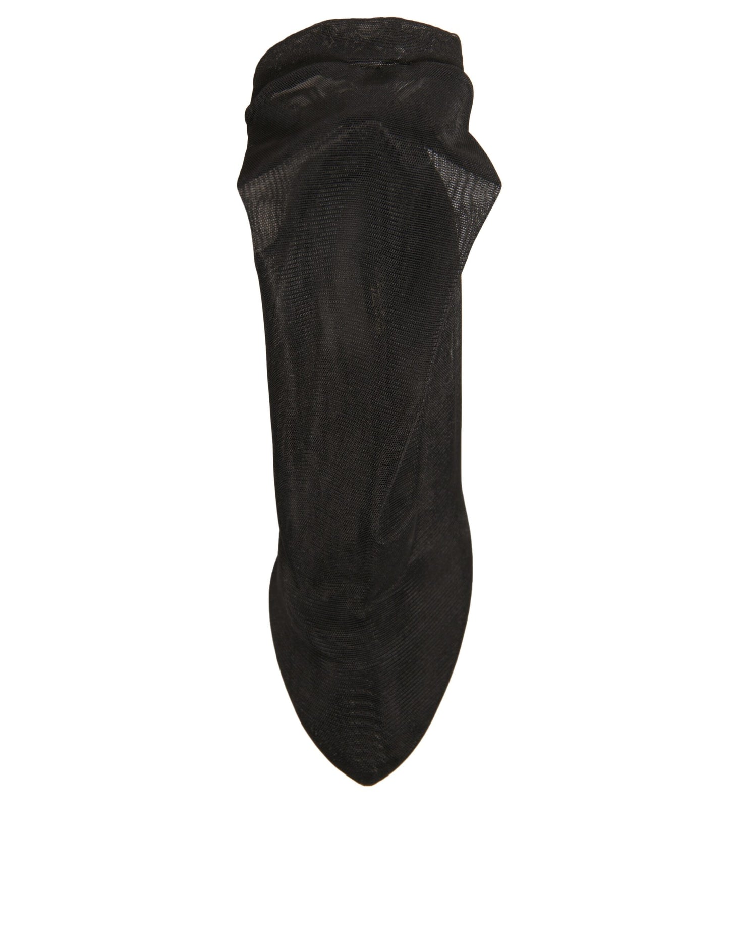 Dolce & Gabbana Schwarz Seide Mesh Socke Stil Heels Stiefel Schuhe