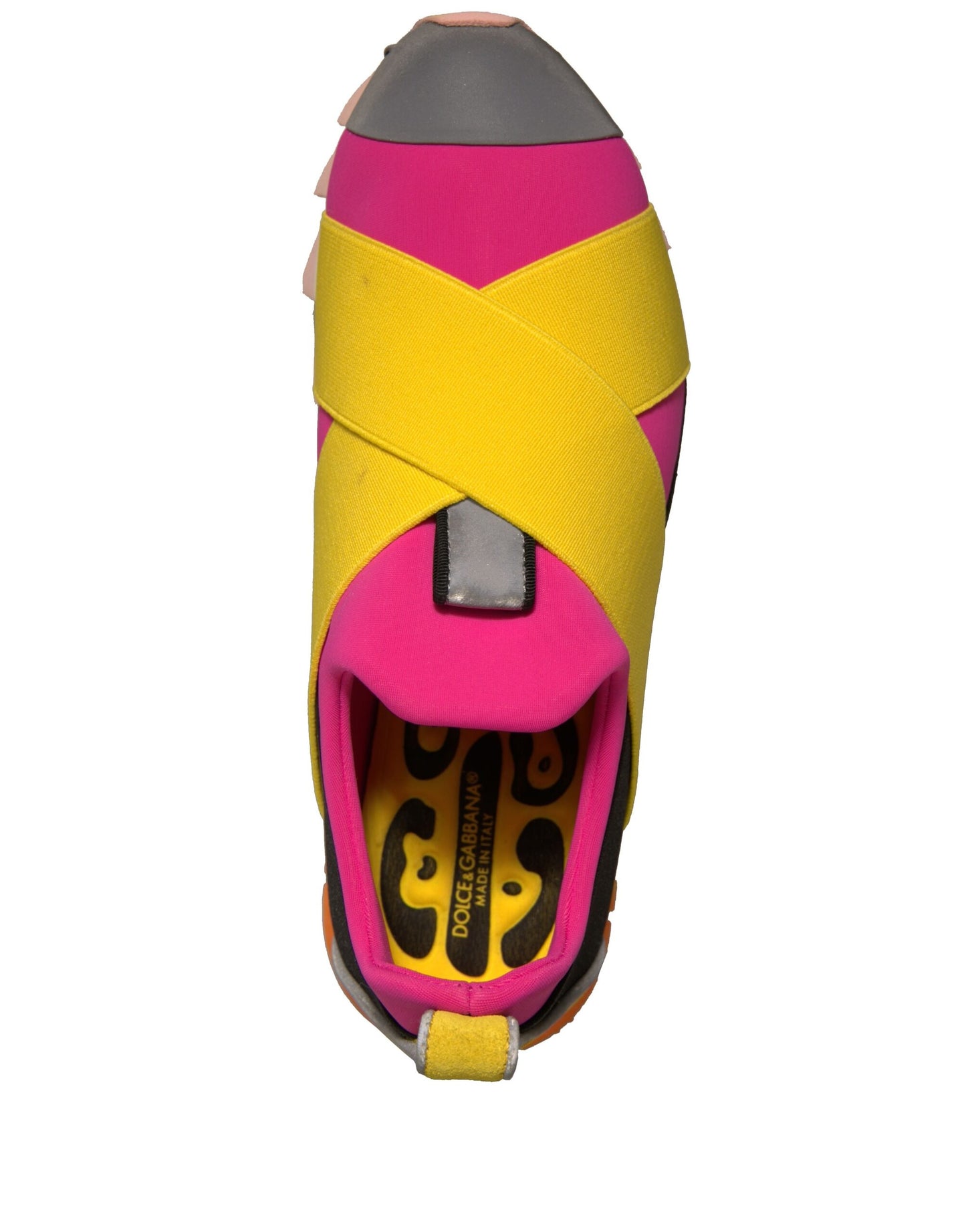 Dolce & Gabbana Multicolor Neopren Elastic Ibiza Turnschuhe Schuhe