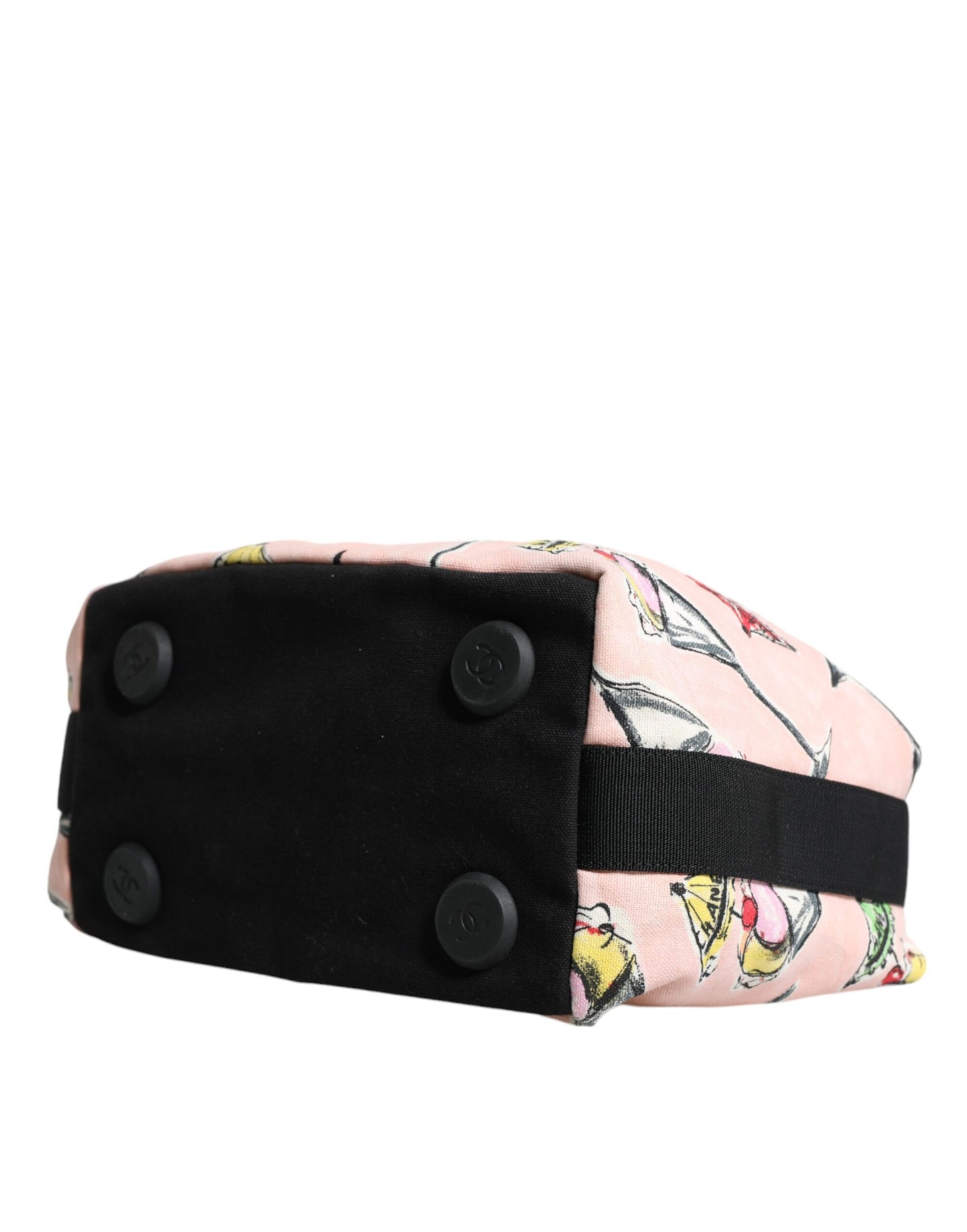 Chanel Rosa Cruise Collection Parfait Canvas bedruckte Tasche Geldbörse
