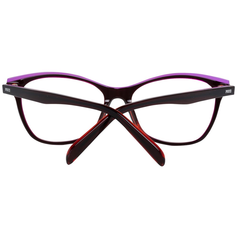 Emilio Pucci Burgunderrote Kunststoffbrille (Gestelle)