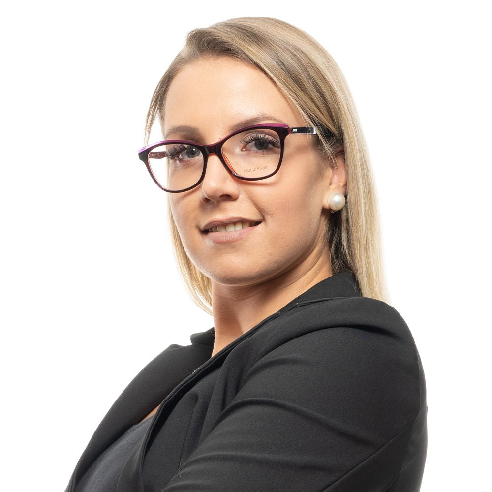 Emilio Pucci Burgunderrote Kunststoffbrille (Gestelle)