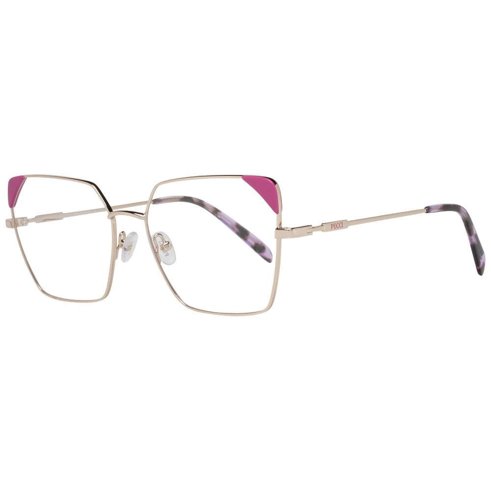 Emilio Pucci Brille mit roségoldenem Metall- und Kunststoffrahmen
