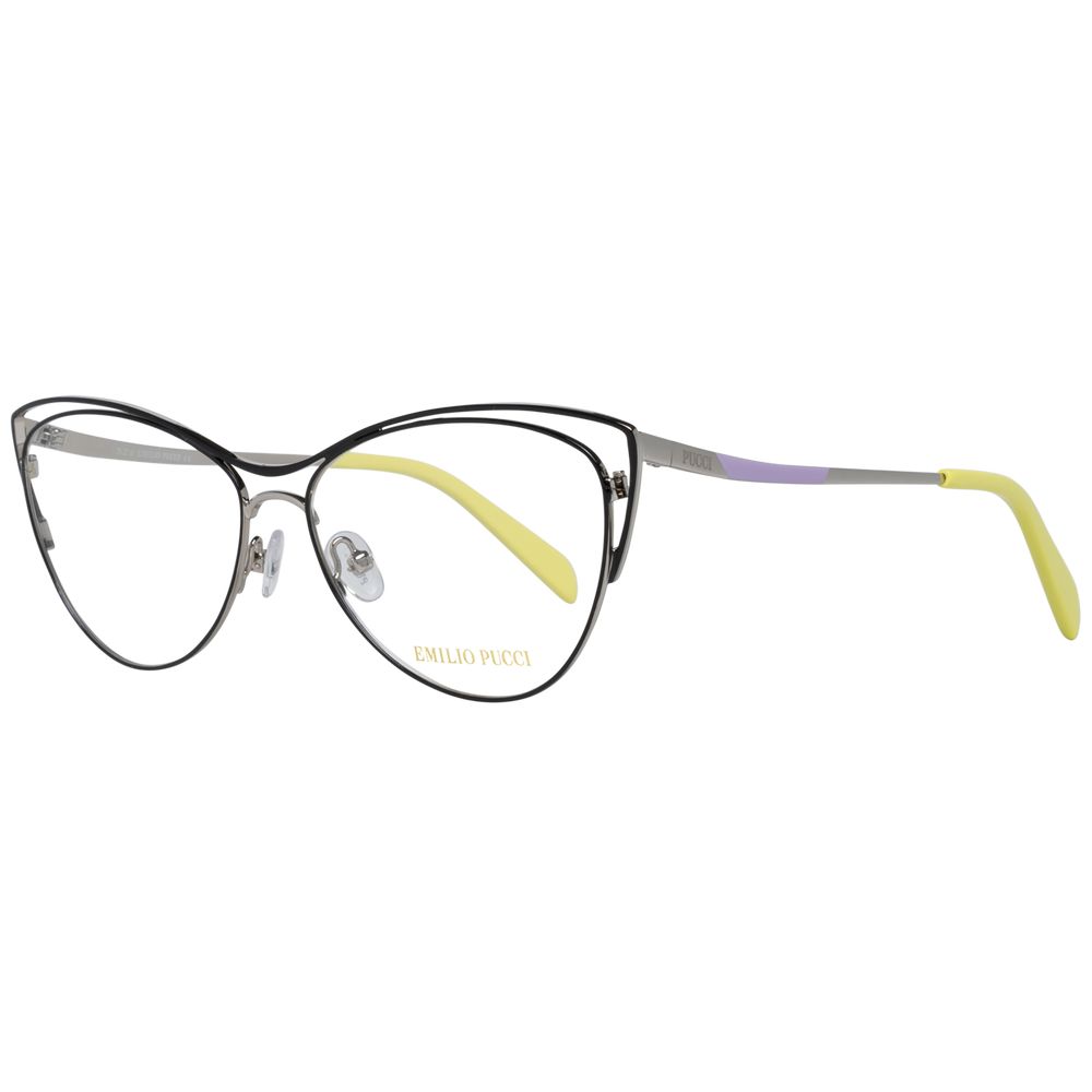 Emilio Pucci Metallbrille mit schwarzer Fassung