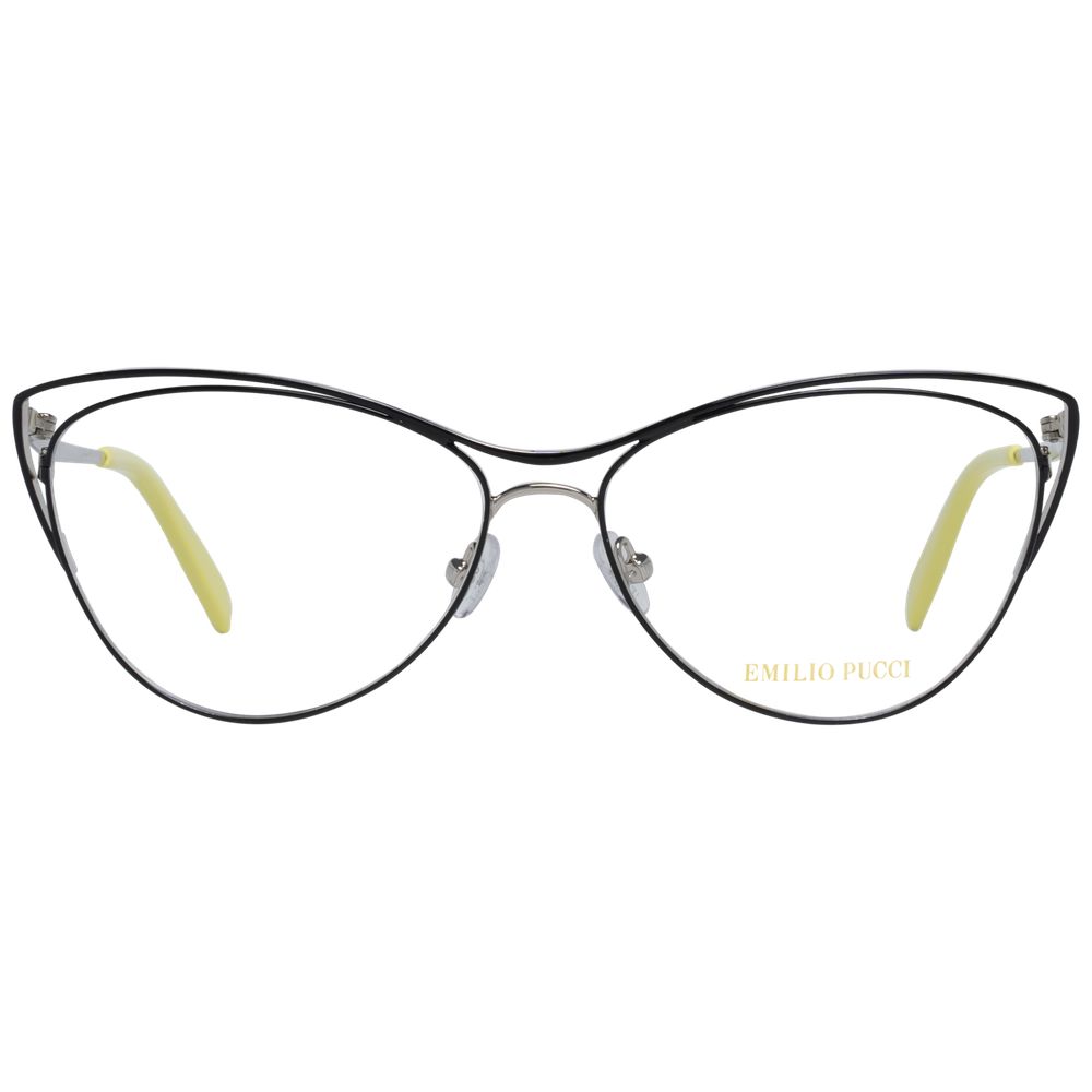 Emilio Pucci Metallbrille mit schwarzer Fassung