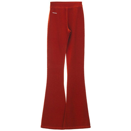 Dsquared² Rote Baumwoll-Schlaghose
