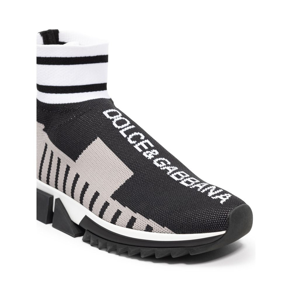Dolce & Gabbana Schwarzer Stoffsneaker