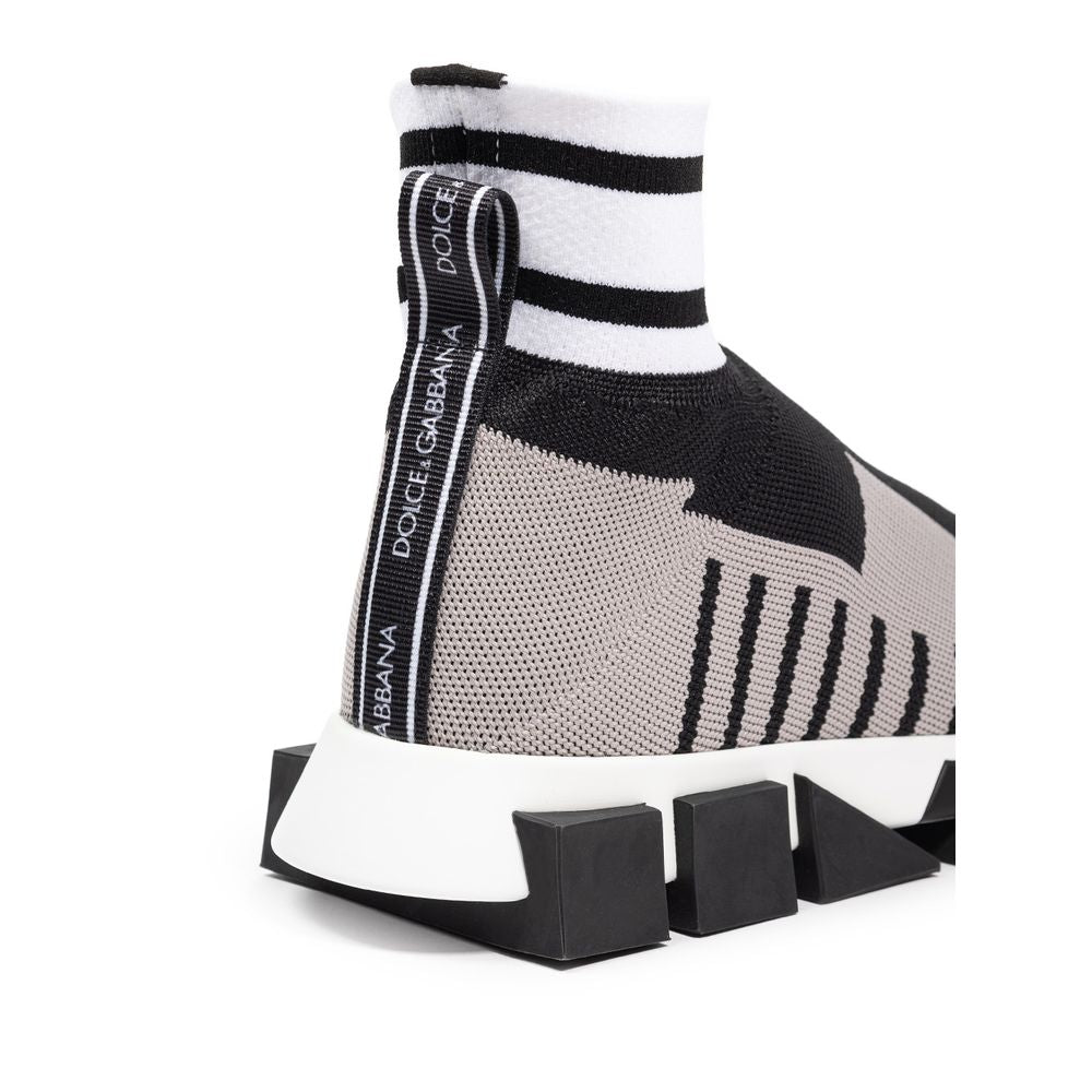 Dolce & Gabbana Schwarzer Stoffsneaker