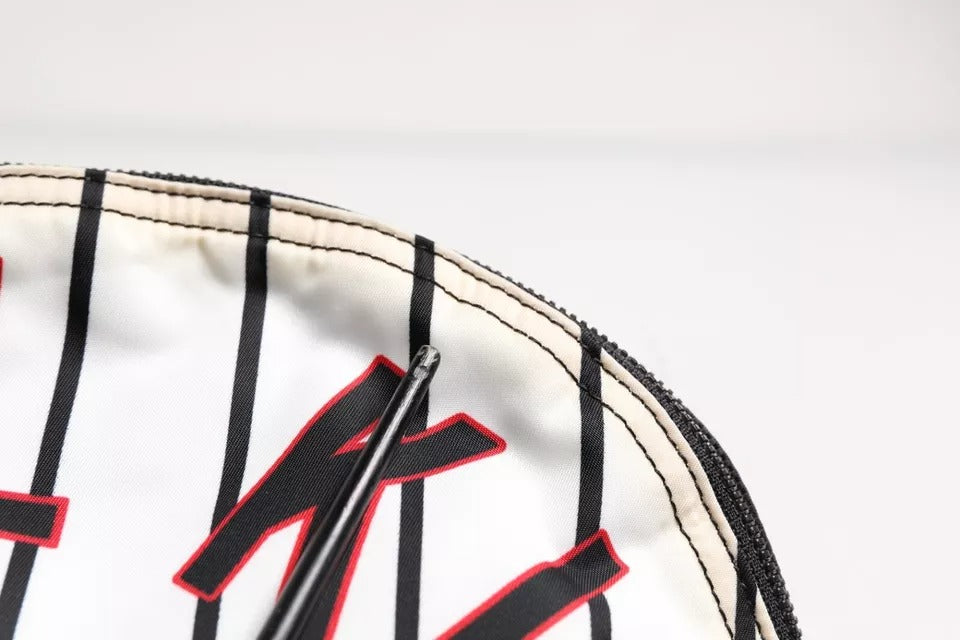 Dolce & Gabbana Schwarz Weiß Vulcano Royal King Print Männer Rucksack Tasche