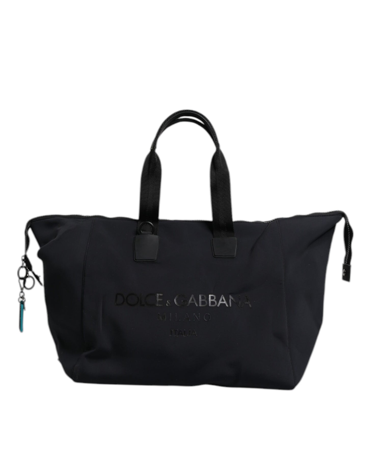 Dolce & Gabbana Schwarze Canvas DG Logo Print Shopping Hand Tote Bag