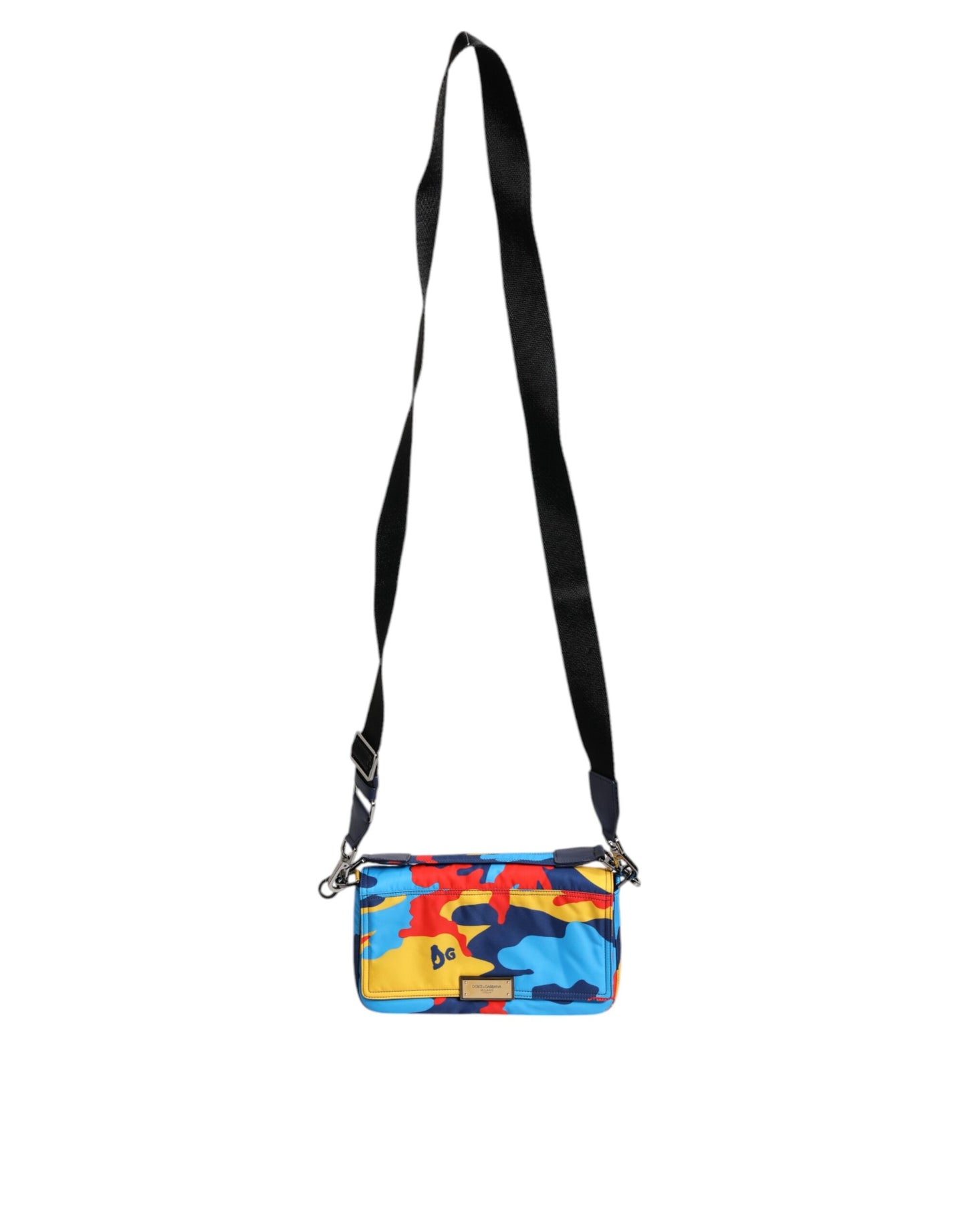 Dolce & Gabbana Multicolor Camouflage Nylon Crossbody Tasche