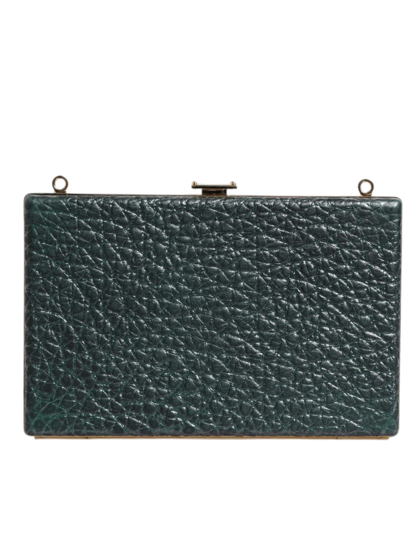 Dolce & Gabbana Schwarze Leder Clutch Abend Crossbody Tasche