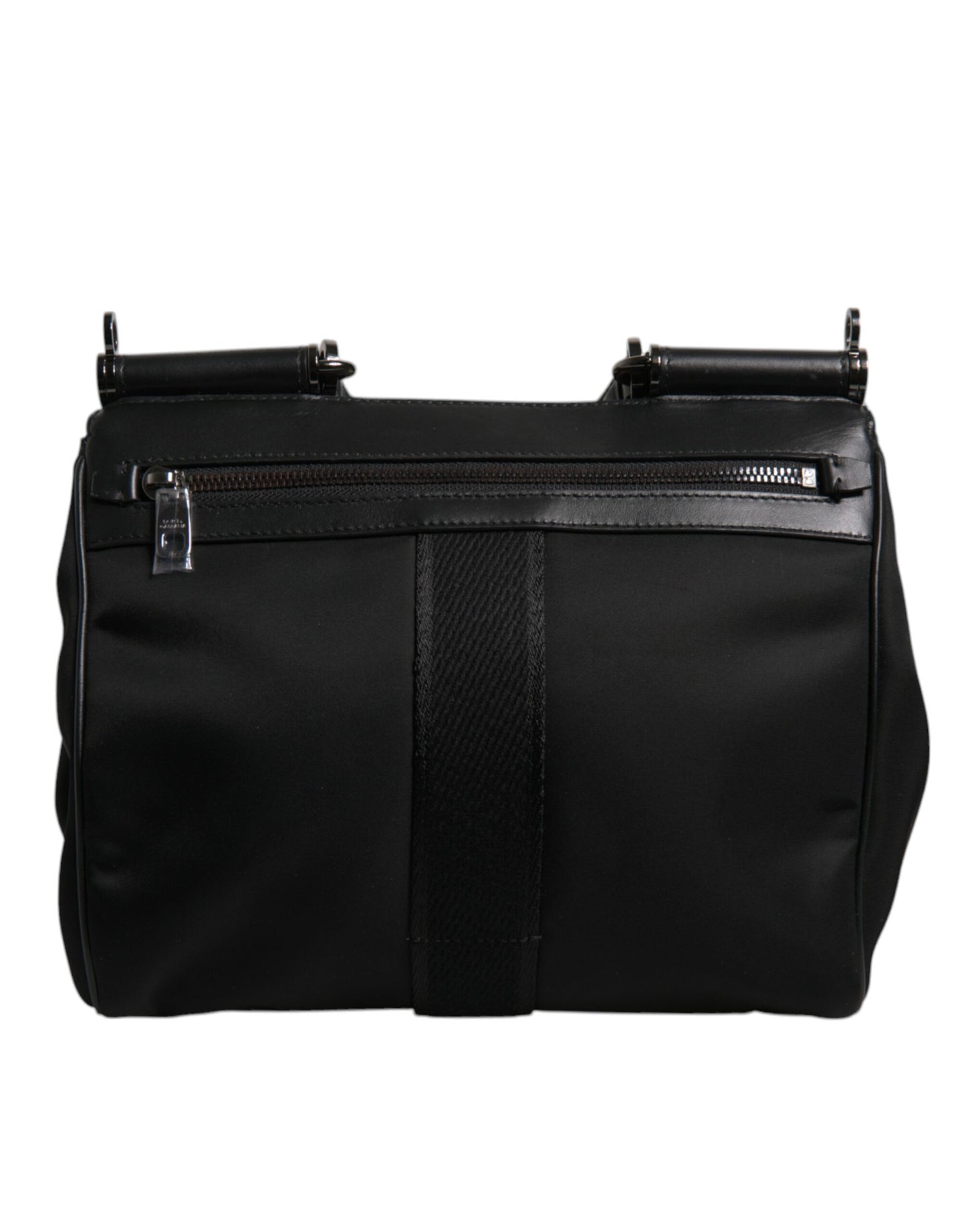 Dolce & Gabbana Braune Leopard Print Lacquard Nylon Sicily Tote Bag