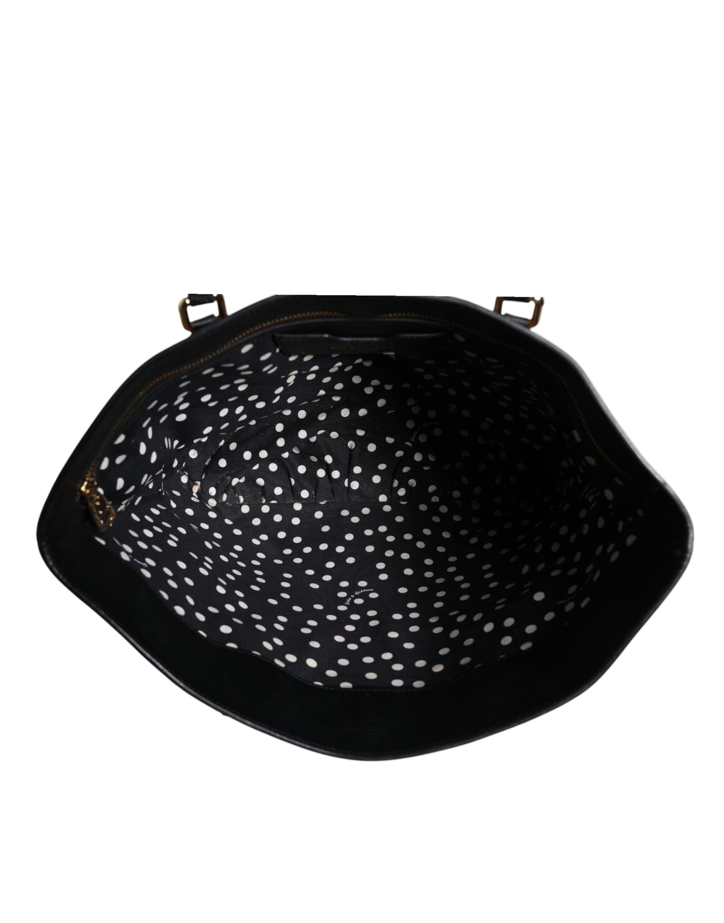 Dolce & Gabbana Braunes schwarzes Kalbsleder mit Leopardenmuster Umhängetasche