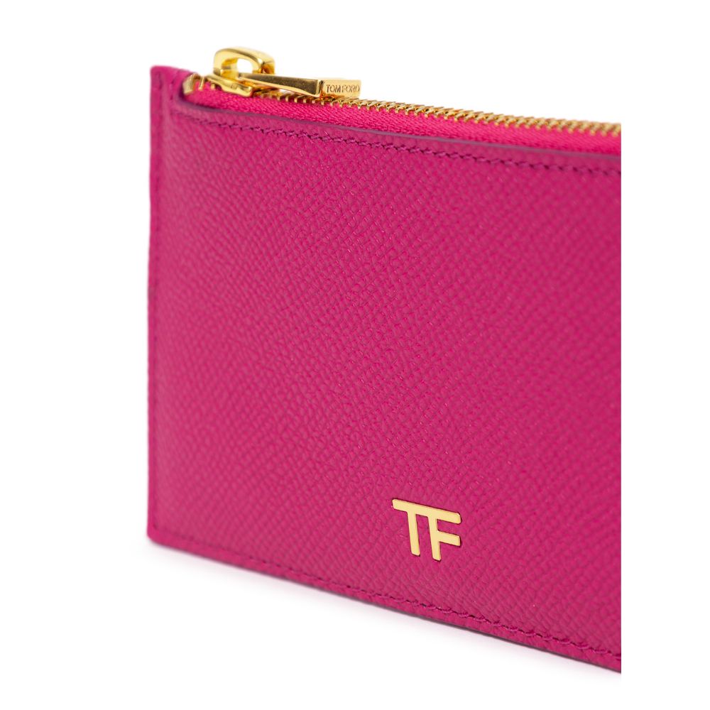 Tom Ford Fuchsia Leder Kartenhalter