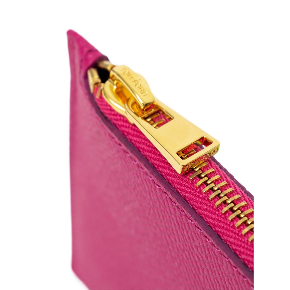Tom Ford Fuchsia Leder Kartenhalter