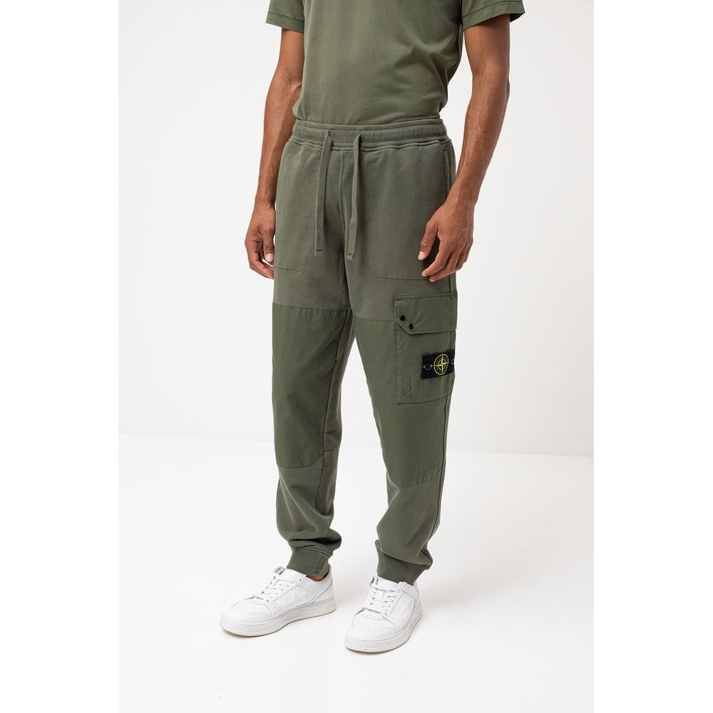 Stone Island Grüne Baumwollhose für Herren