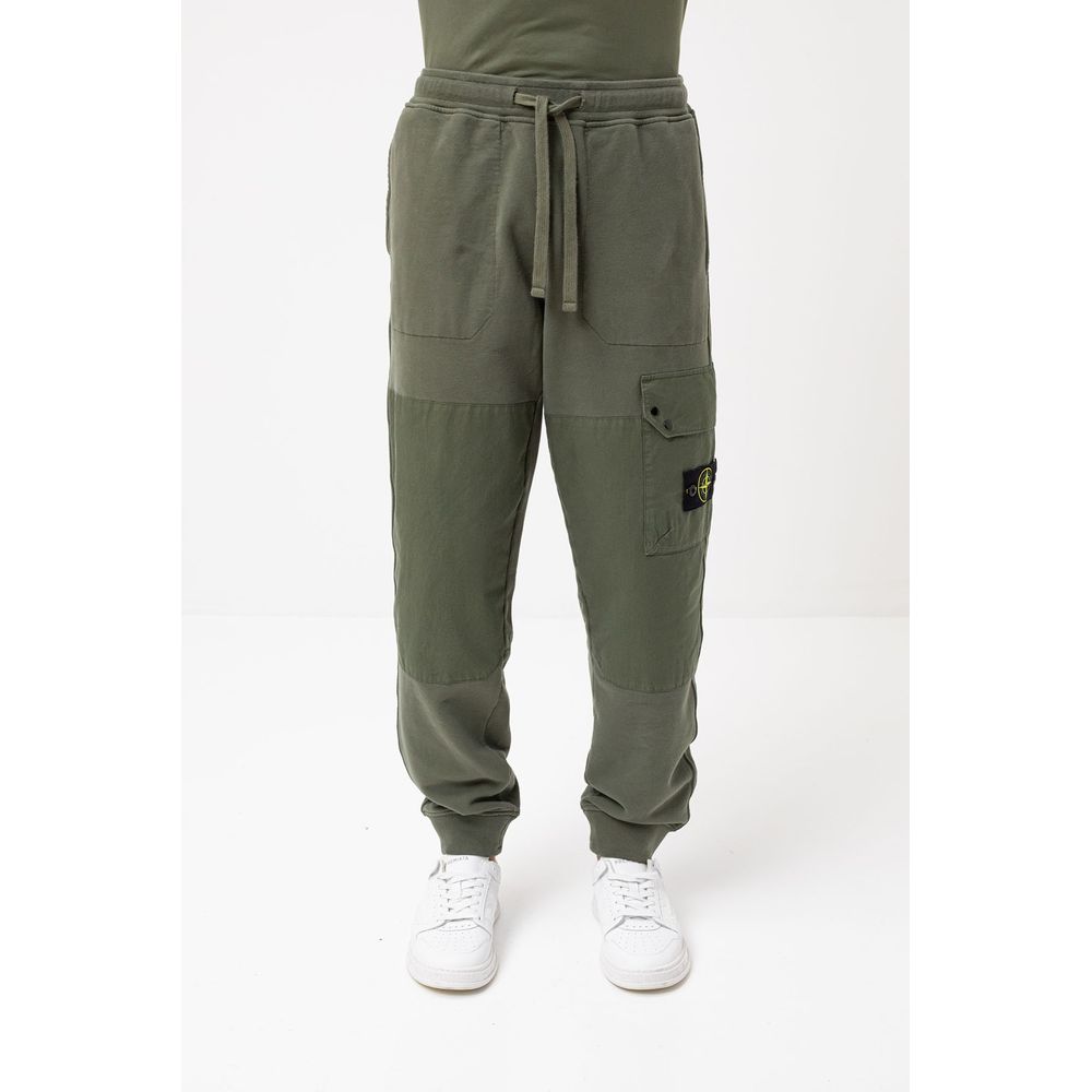 Stone Island Grüne Baumwollhose für Herren