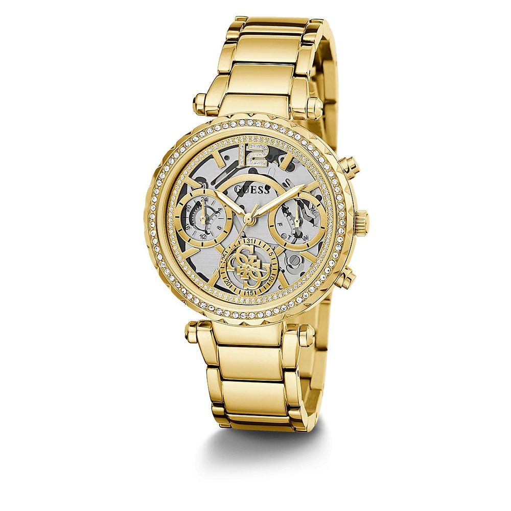 Guess Goldene Edelstahl-Dress-Uhr