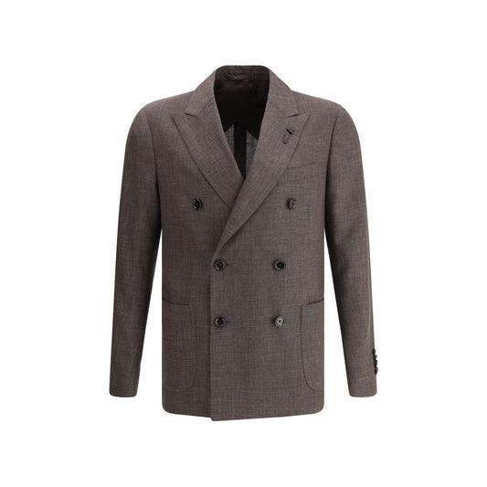 Lardini Blazerjacke mit ikonischer Anstecknadel