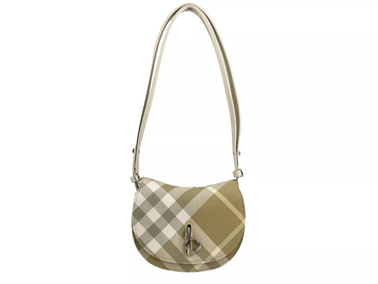 Burberry Mini Check Rocking Horse Crossbody Bag Geldbörse