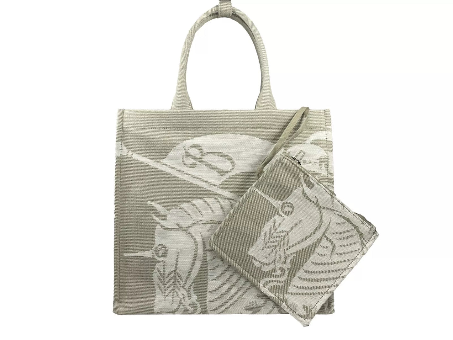 Burberry EKD Tragetasche aus Segeltuch mit Münzfach Beige