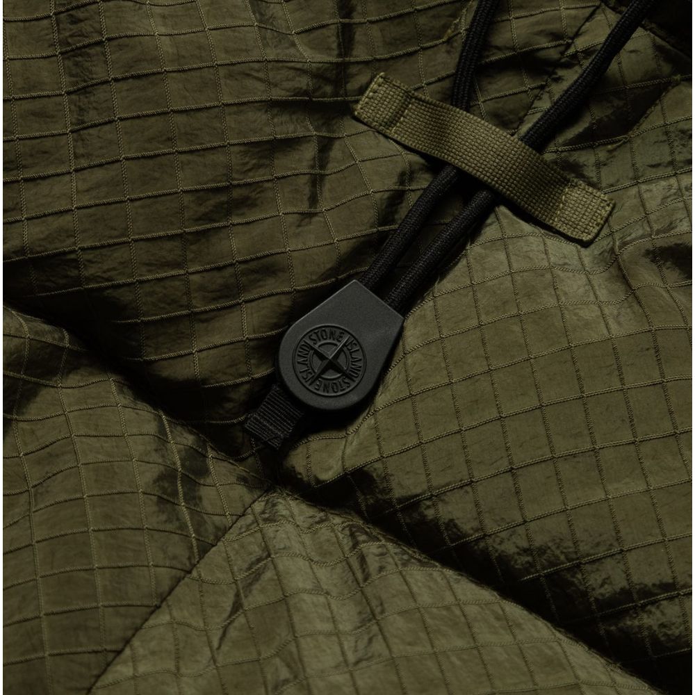 Stone Island Grüner Nylon Herren Parka