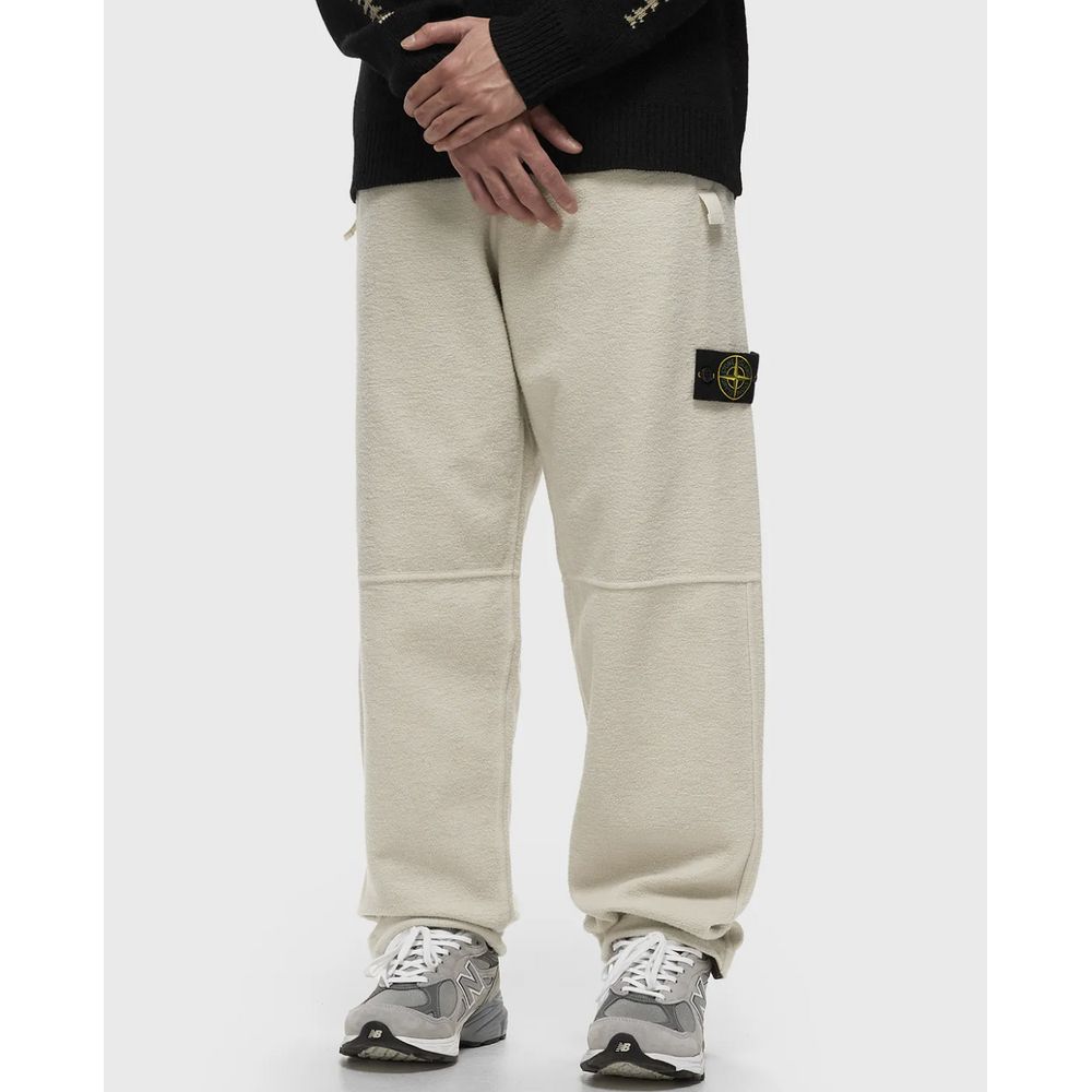 Stone Island Herrenhose aus weißer Baumwolle