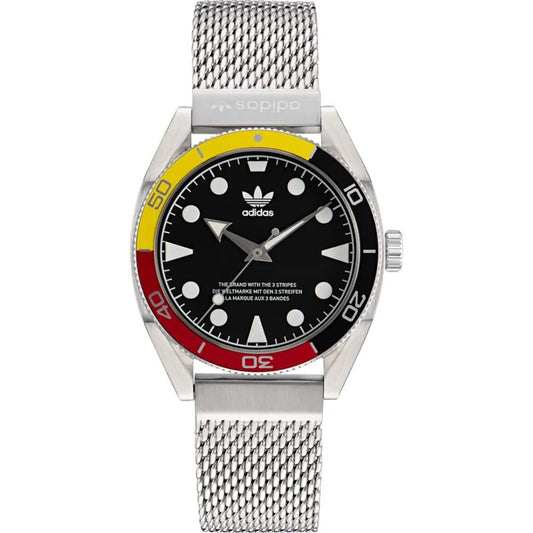 Adidas Graue Uhr aus Edelstahl