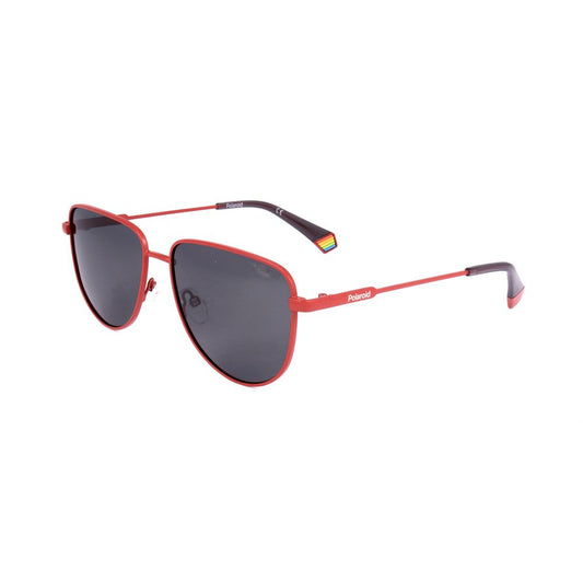 Polaroid Orangefarbene Edelstahl-Sonnenbrille